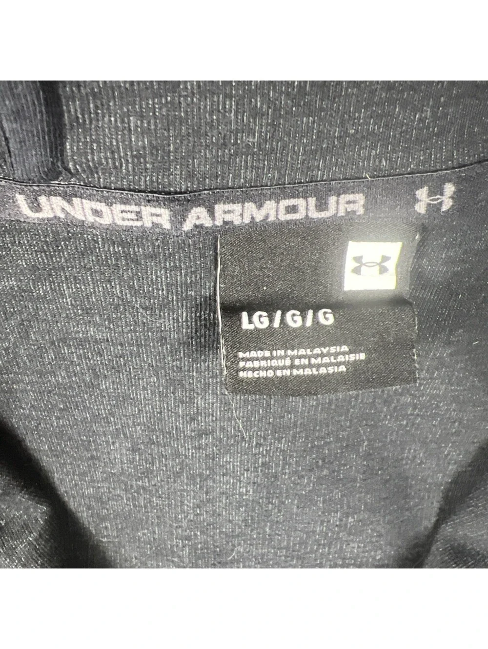 Under Armour Charcoal Zip-Up Sweater-Men's Large